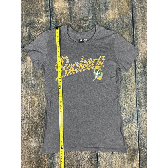 Women’s Size Medium Gray Green Bay Packers Short Sleeve Tee! NFL Team Apparel! - Picture 2 of 7
